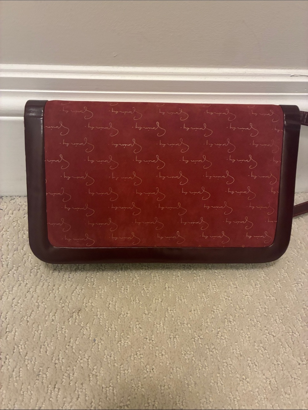Vintage Givenchy Oxblood Leather Clutch/Crossbody👝 - Picture 7 of 9